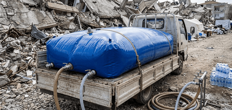 Flexible Water Tanks for Emergency and Disaster Response: Specification and Deployment