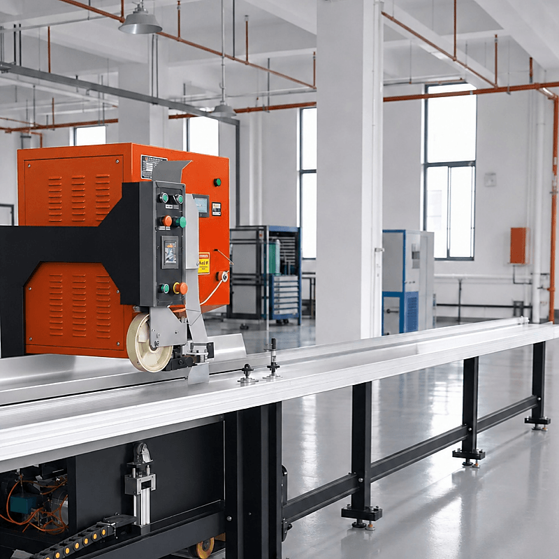 Orange patented HF-welding machine