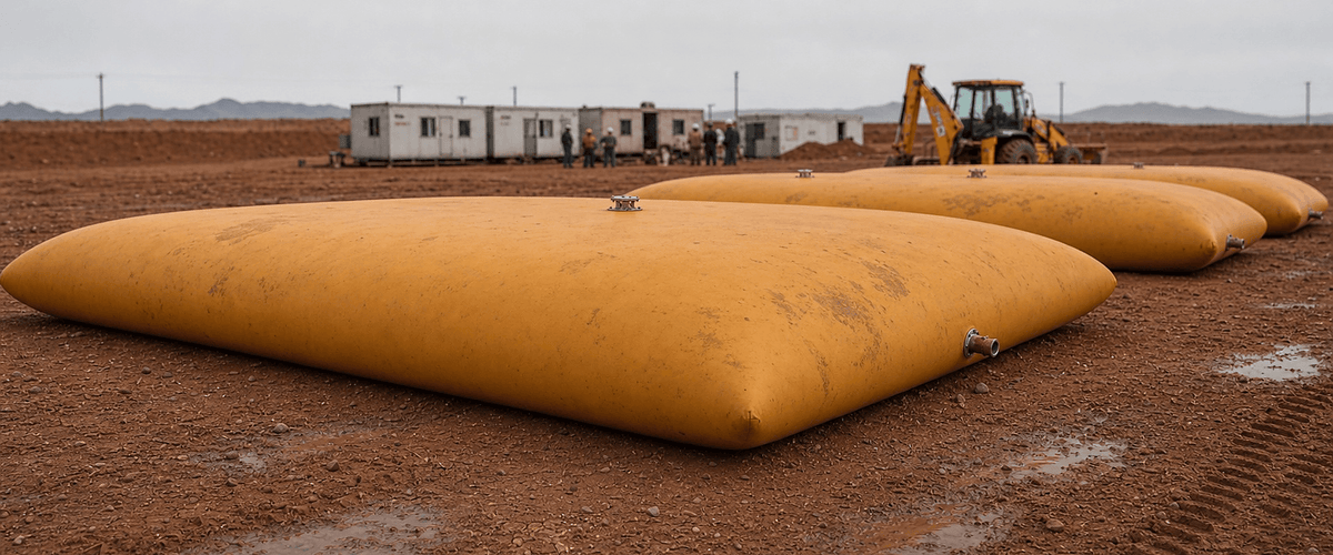 Flexible water containment, welded to order.