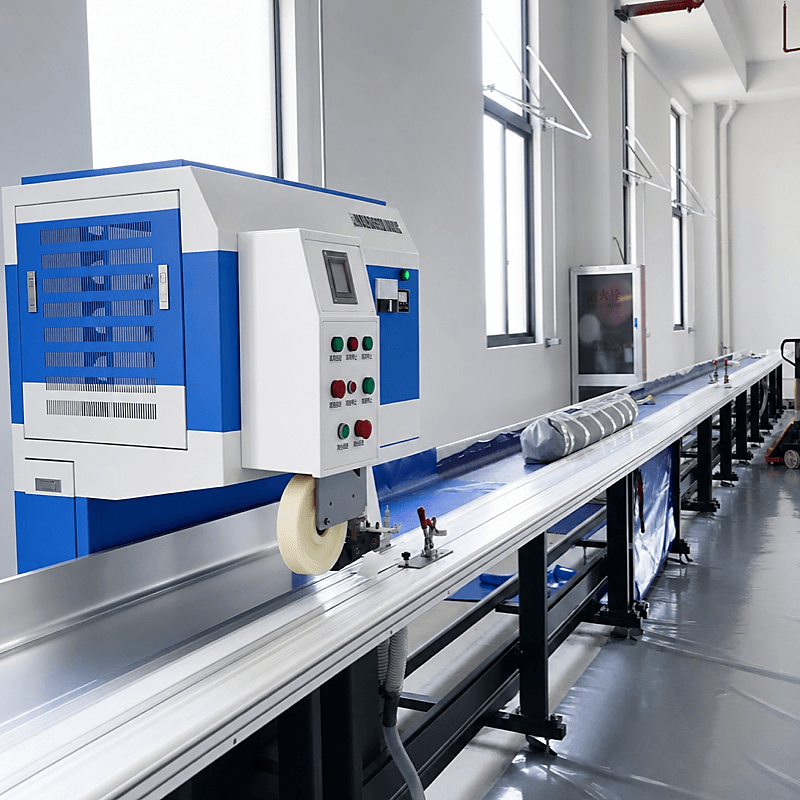 White and blue patented HF-welding machine